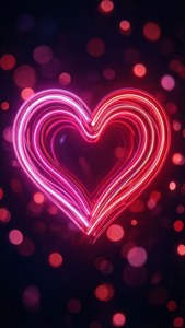 Neon Heart Glow