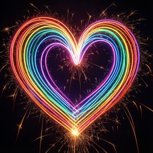 Neon Heart Glow