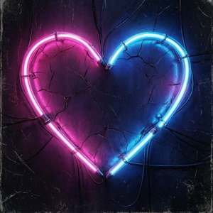 Neon Heart Grunge