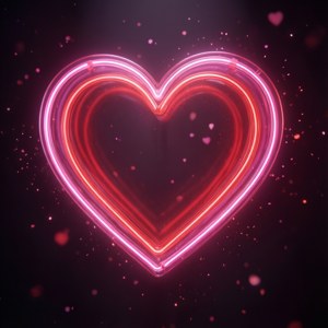 Neon Heart Love