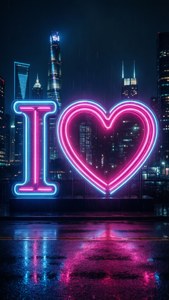 Neon Heart Night