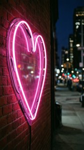 Neon Heart Sign