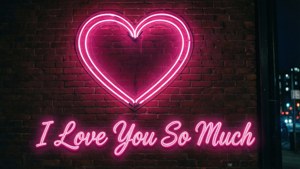 Neon Heart Sign