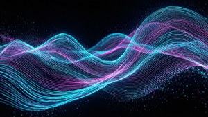 Neon Holographic Waves