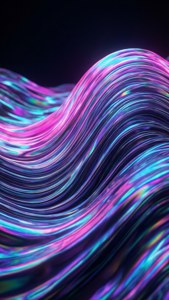 Neon Holographic Waves