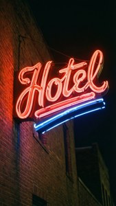 Neon Hotel Sign