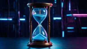 Neon Hourglass