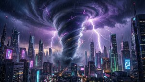 Neon Hurricane City