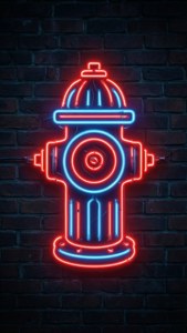 Neon Hydrant