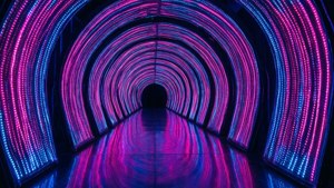 Neon Infinity Tunnel