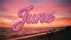 Neon June Sunset
