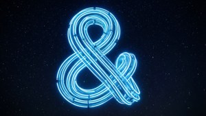 Neon Knot Ampersand