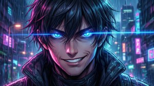 Neon Laser Smirk