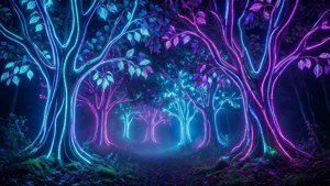 Neon LED Forest