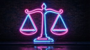Neon Libra Sign