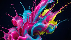 Neon Liquid Splash