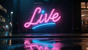 Neon Live Sign