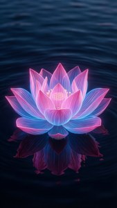 Neon Lotus Blossom