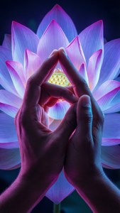 Neon Lotus Mudra