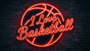 Neon Love Basketball