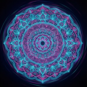 Neon Mandala Glow