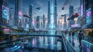Neon Metropolis Skyline
