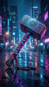Neon Mjolnir