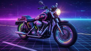 Neon Motorcycle Ride
