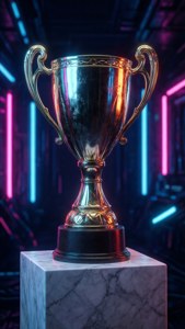 Neon MVP Trophy