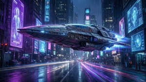 Neon Night Flyby