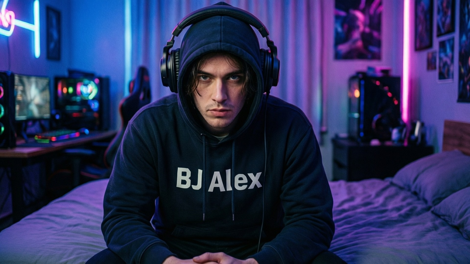 Neon Night Gamer by Wallpapers.art Studio