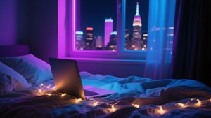 Neon Night Laptop