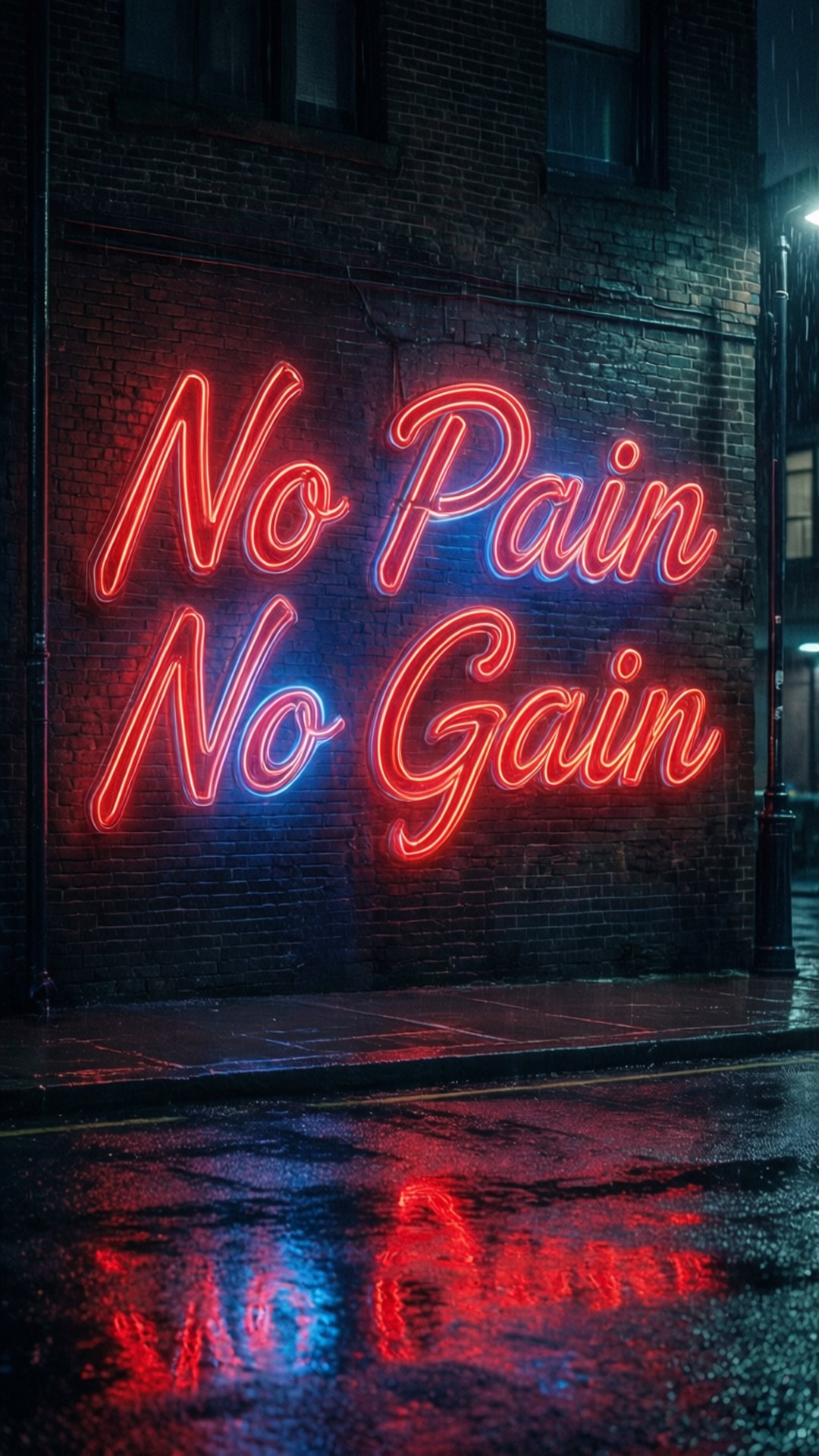 Neon Night Motto by Wallpapers.art Studio