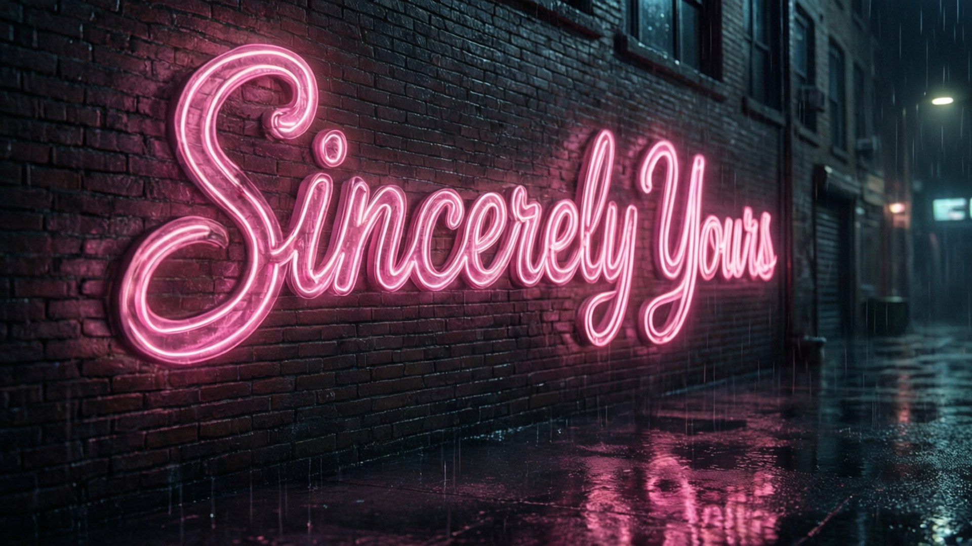 Neon Night Promise by Wallpapers.art Studio