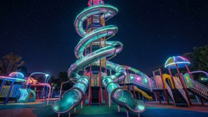Neon Night Slide