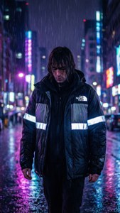 Neon Night Walker