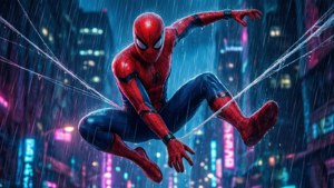 Neon Night Web-Slinger