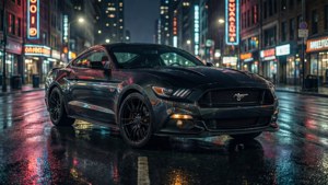 Neon Nights Mustang