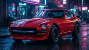 Neon Nights Reflection