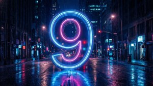 Neon Nine Cityscape