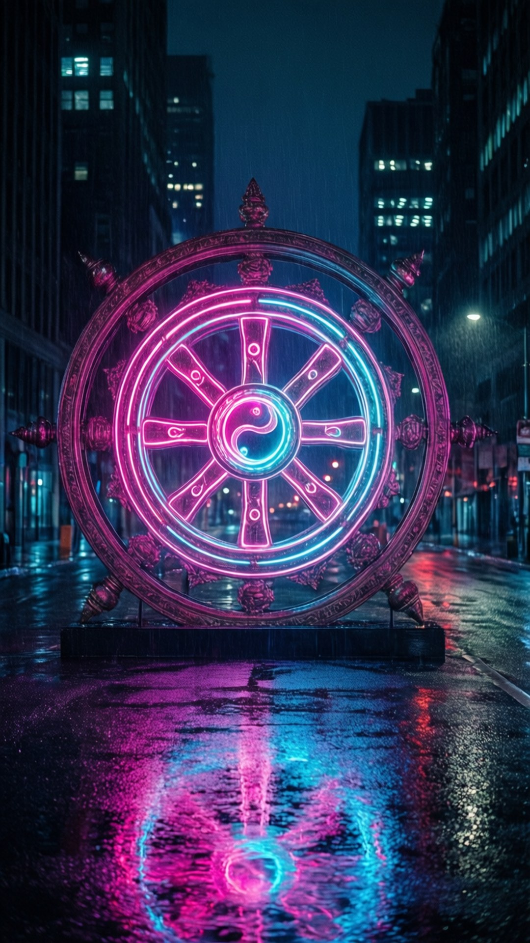 Neon Nirvana by Wallpapers.art Studio