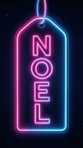 Neon NOEL Tag