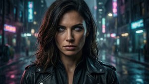 Neon Noir Stare