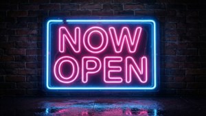 Neon Now Open Sign