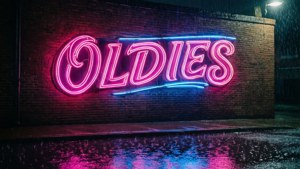 Neon Oldies Sign