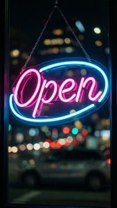 Neon Open Sign