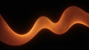 Neon Orange Waves