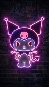 Neon Outline Kuromi