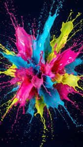 Neon Paint Splash