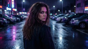 Neon Parking Spot